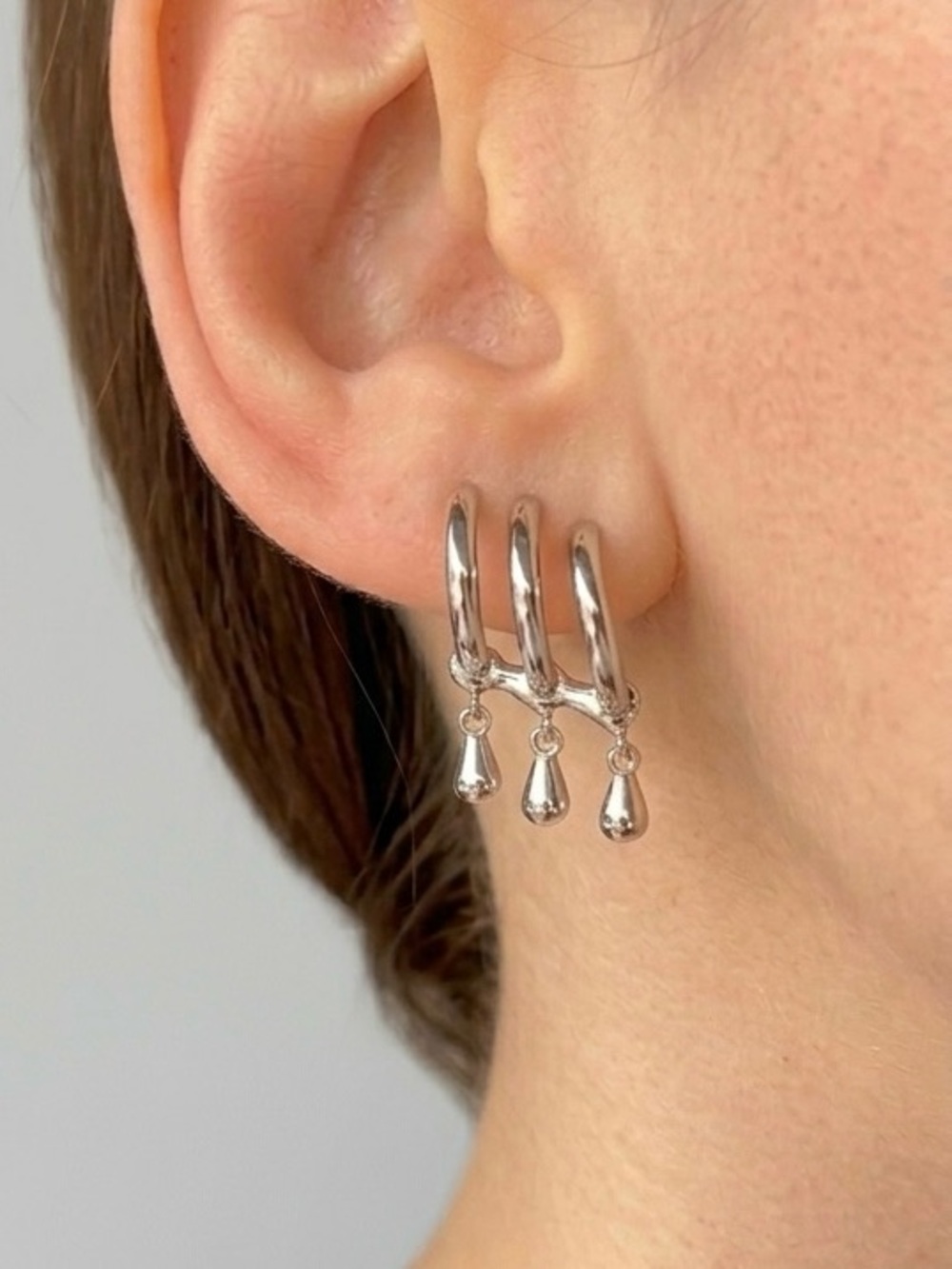 Waterfall Dangle Drop Earrings | Platinum Plated | Luxury Jewelry